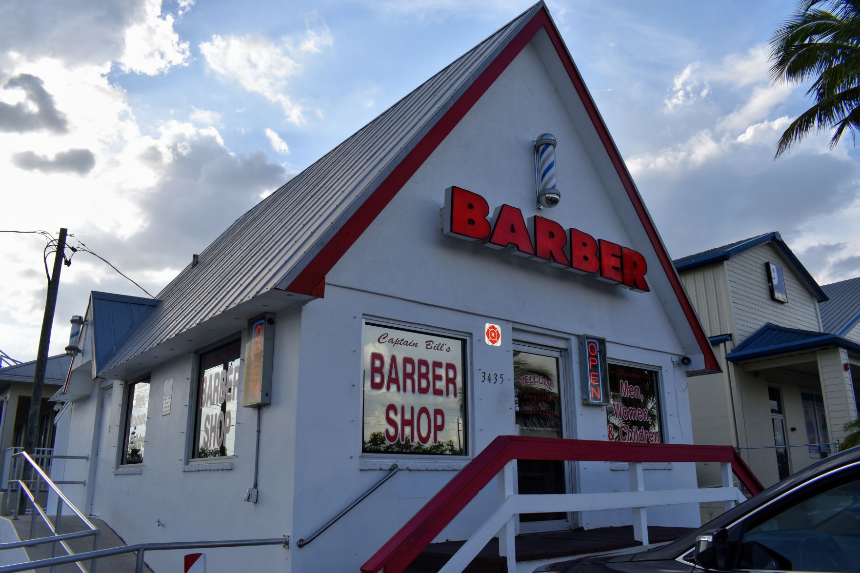 Capt. Bill's Barber Shop exterior